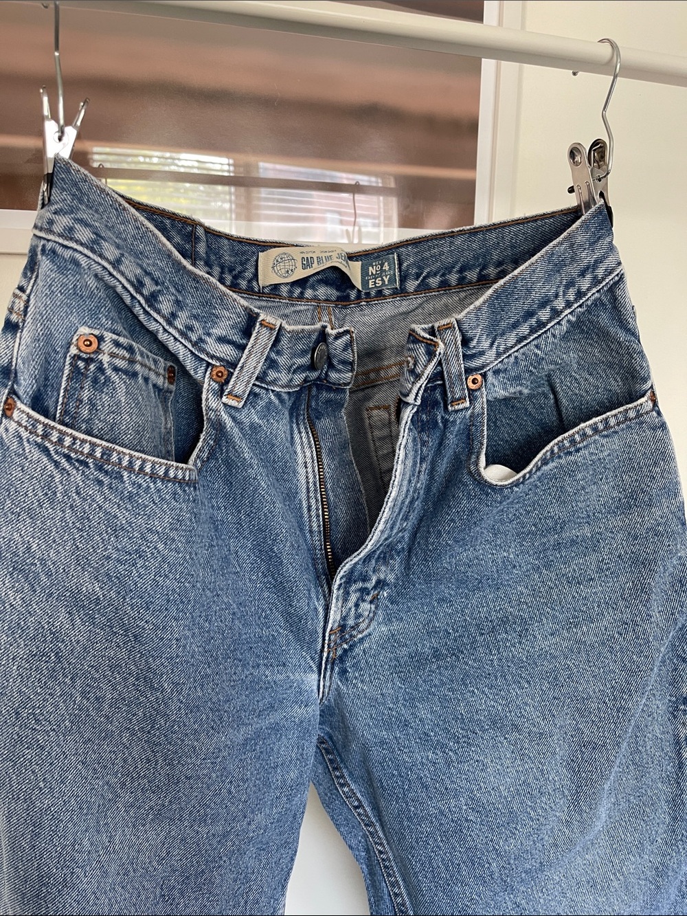 GAP Men's Straight Jeans - Light Blue Denim